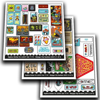 Replacement Sticker for Set 71741 - Ninjago City Gardens | eBay