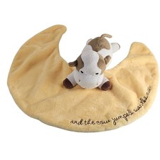 Cow Lovey Blanket Plush Moon Shape 2010 Cow Jumped Over Moon Yellow b amici