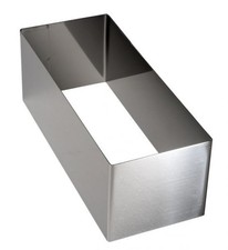 Lares Backform Schnittenform - Kuchenform 25 x 10 cm Edelstahl 