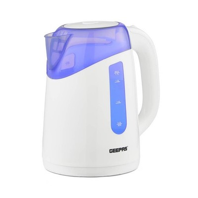GEEPAS 2200W Beleuchtender Wasserkocher Kabellos Kanne Wasserkocher Automatische Abschaltung 1,7L