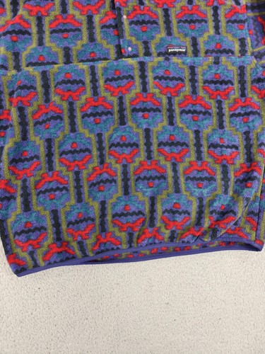 Vintage Patagonia Pullover Mens Large Synchilla Snap-T Fleece Made USA Print 90s - Picture 7 of 18