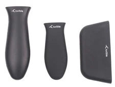 Silicone Hot Handle Holders 3-Pack Mixed (Black)