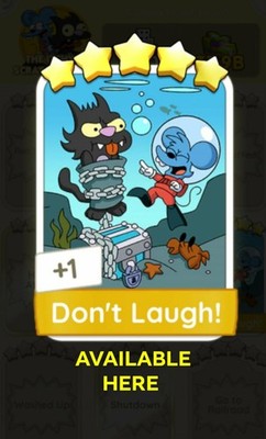 Don't Laugh!-5  Set -17 -The Simpsons ALBUM MONO-POLY-GO SUPER FAST SERVICE HERE