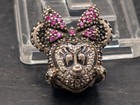 RARE DISNEY PANDORA MINNIE MOUSE PAVE LIMITED EDITION .925 STERLING SILVER CHARM — photo 2
