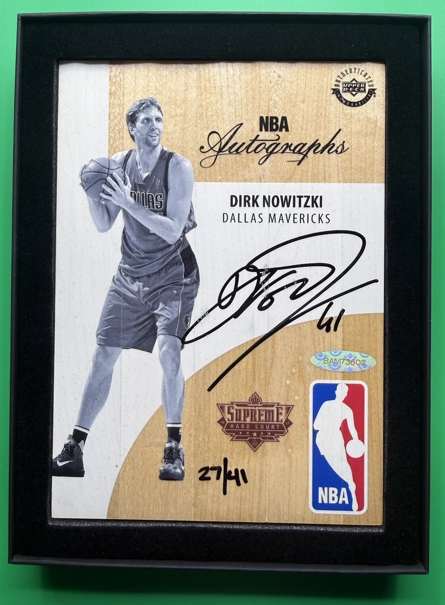 Dirk Nowitzki Basketball Autographed Sports Trading Cards