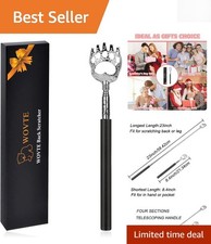 Stylish Extendable Back Scratcher for Easy Itch Relief - Gift-Ready Packaging