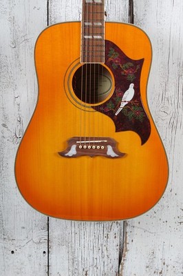 Epiphone Dove Studio Dreadnought Acoustic Electric Guitar Violinburst Finish