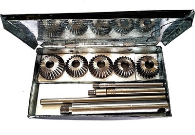 5 Piece Valve Seat Face Cutter Set Of 5 Pcs Carbon Steel With Metal Box Pieces