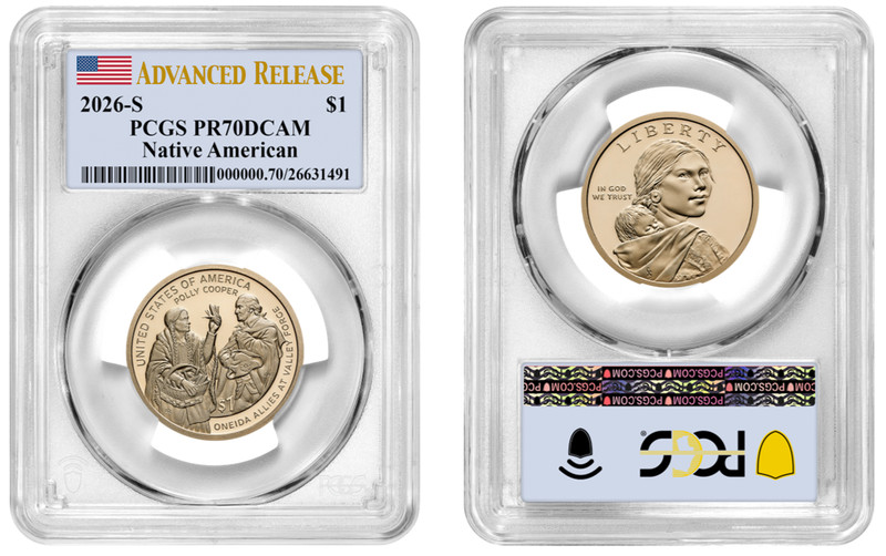 2026 S Native American $1 PCGS PR70DCAM Advanced Release #695