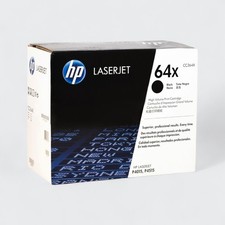 HP 64X Black LaserJet Toner Cartridge CC364X New Open Box - Repackaged OEM, C