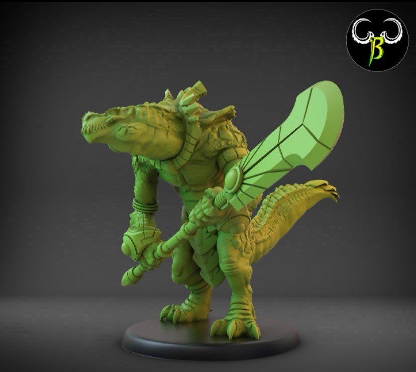 Lizard men  Croc Bruiser X5 28mm Fantasy Dinosaur Aztec Monster Infantry