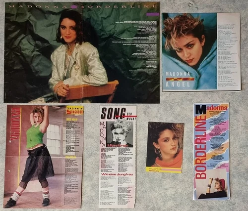 MADONNA x12 Songwords clippings Pack Collection Magazines Fiches Chansons 