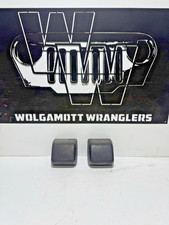 97-06 Jeep Tj Wrangler Front Bumper Bumperettes Rubber Impact Bumpers Pair Cc 6b 97-06 Jeep Tj Wrangler Front Bumper Bumperettes Rubber Impact Bumpers Pair Cc 6b