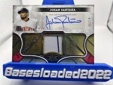 Johan Santana Patch Auto /99 AT1R-JS 2025 Topps Tier One Minnesota Twins
