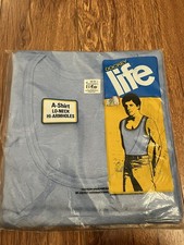 Vintage 1978 Jockey Life Tank Top A Shirt Mens Large New Deadstock Made in USA