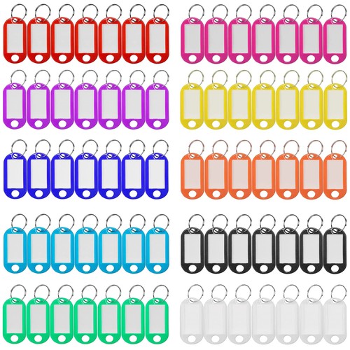 Key Tags 220Pcs, Plastic Key Labels, ID Tags With Window, Multicolor | eBay