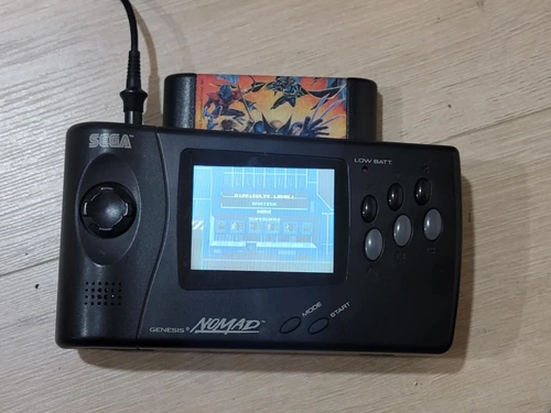 Sega Nomad Handheld System Black MK-6100 Tested Working!  With Battery Pack