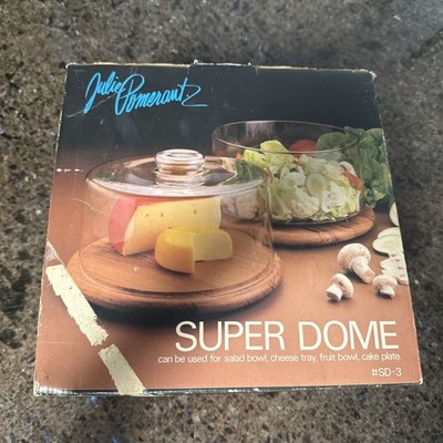 Vintage Goodwood Super Dome cheese/cake/salad dish by  JULIE POMERANTZ # SD-3