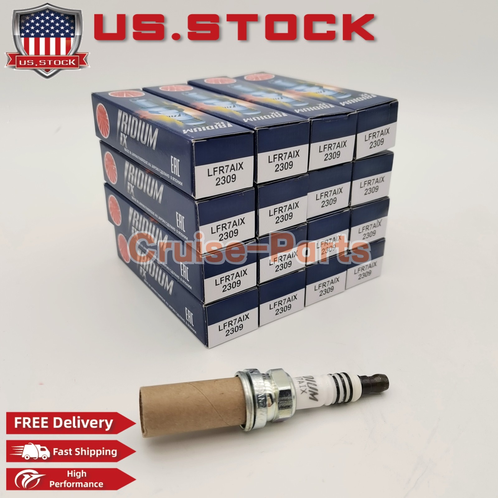 set of 16 Iridium IX Spark Plugs Upgrade Hellcat For NGK LFR7AIX 2309 NGK