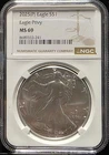 2025 P American Silver Eagle NGC MS69 ASE Eagle Privy US Graded Coin Slab (241)
