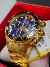 Invicta - Lupah - Swiss 5040.D Chronograph GOLD Plated Case & Braceletmens watch