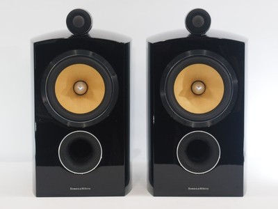Bowers & Wilkins B&W 805 Diamond Bookshelf Speakers Black Pair Set w/ Box Used