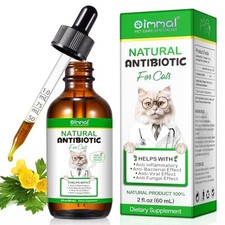 Cat Antibiotics for Infections, Allergy Relief, Immune Support 60ml 