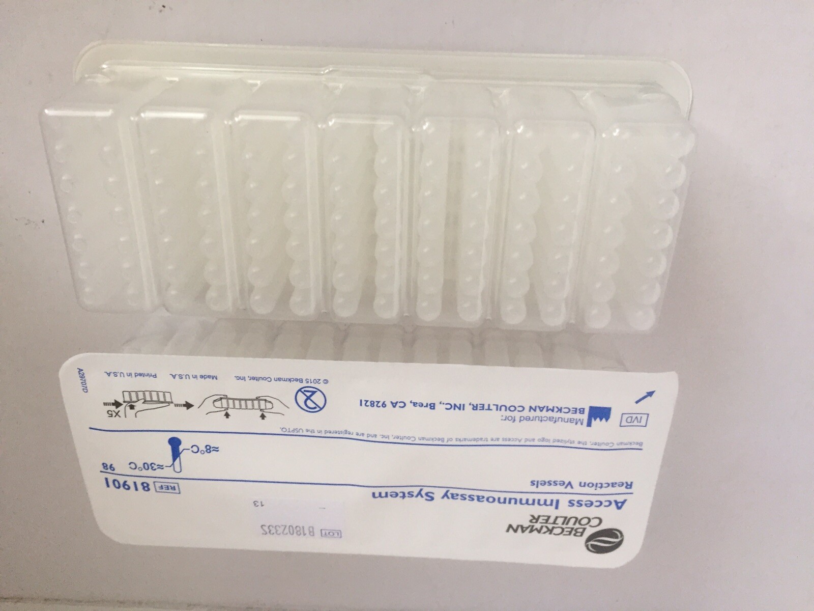 BECKMAN COULTER Access Immunoassay System (REF 81901) Reaction Vessels
