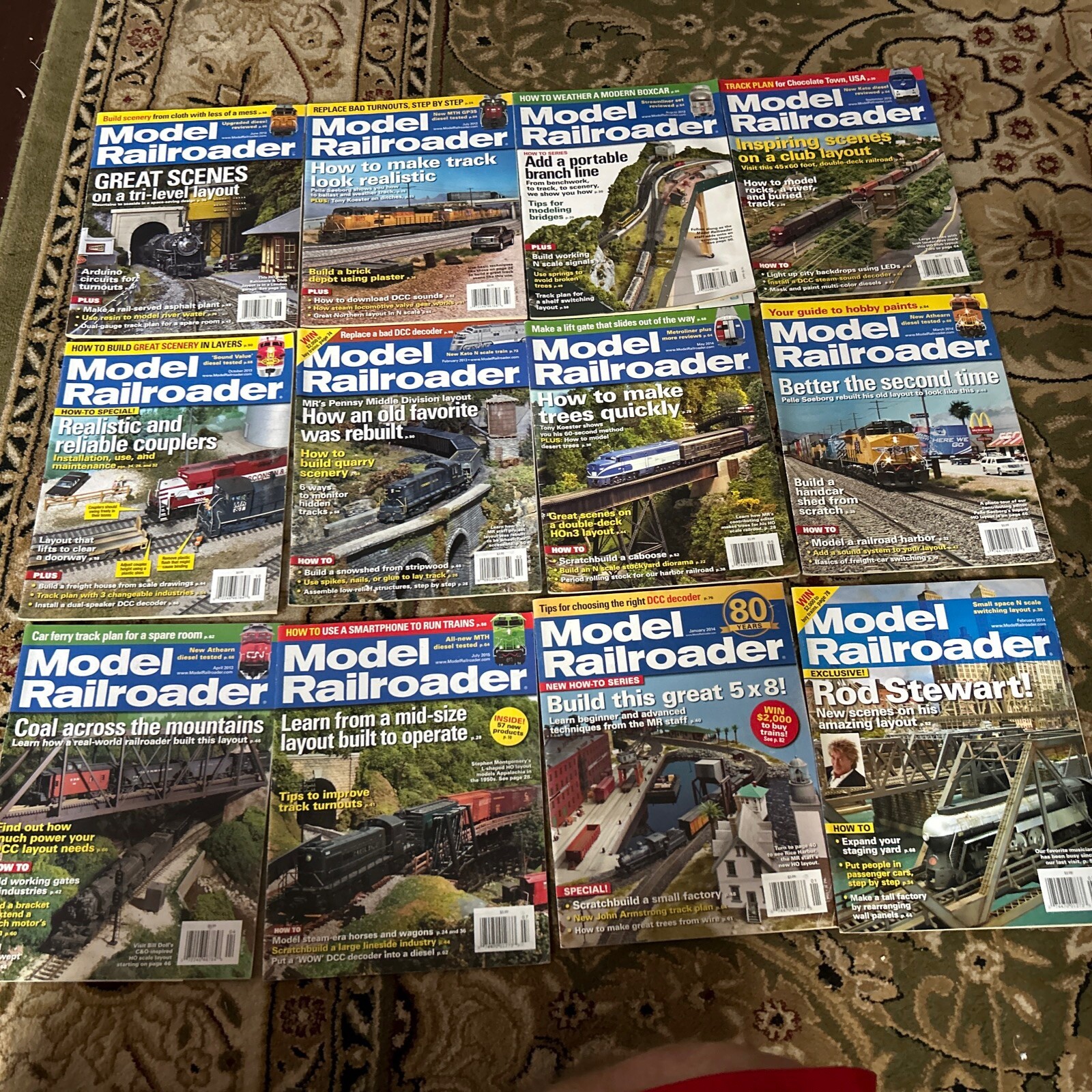 Model Railroader Magainze Lot of 12 2013 -2015Train Magazines | eBay