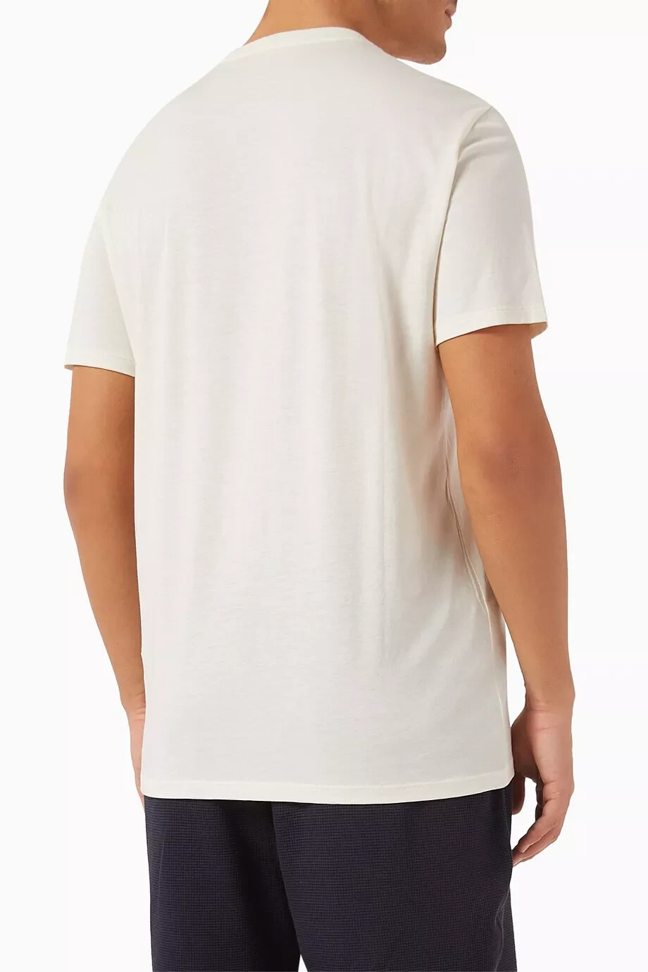 Armani Exchange Men's Basic Pima V Neck Tee, Neutral, XXL