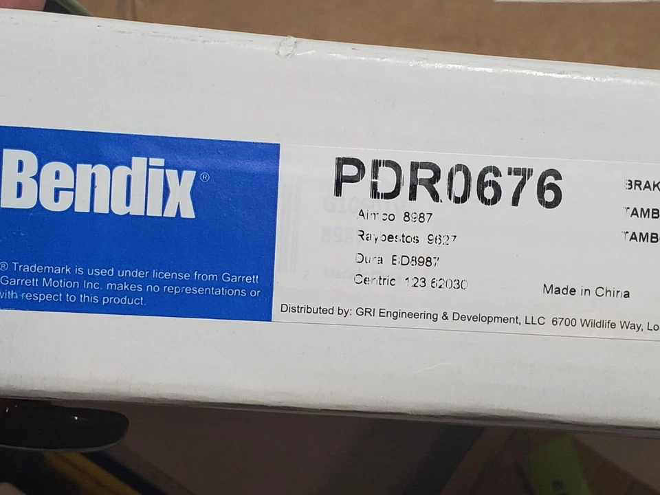 Tambor de freno Bendix PDR0676 Bendix para Select SATURN SL1 SL2 Foto 4 de 4