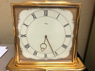 スイス高級時計メーカーIMHOFイムホフアンティーク真鍮ゴールド置き時計クロック スイス高級時計メーカーIMHOFイムホフアンティーク真鍮ゴールド