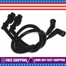 2x Ignition Coil Spark Plug Cap & Wire For Polaris RZR HD XP Sportsman 800/700