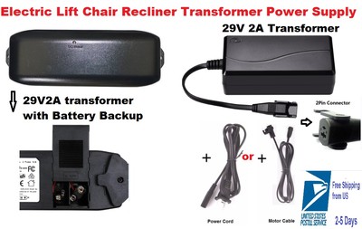 Electric Lift Chair Recliner Transformer power Supply 29V2A w Cord Okin Limoss