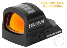 HOLOSUN HS407C X2 Red Dot 2 MOA Reflex Sight W/ Tool  Cloth SOLAR POWERED