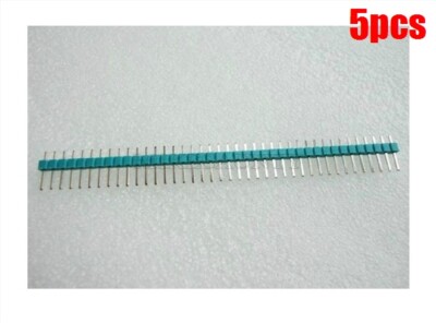 5Pcs Pin Header Strip Multicolor 1X40PIN Single Row 2.54MM Green Male Ic New ng