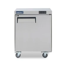 1 Door Undercounter Freezer, ICECASA 27" Commercial Lowboy Worktop Freezer