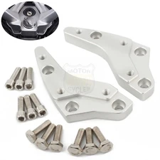 Handlebar Riser Spacers Kit Aluminium For BMW K1600GT K1600GTL K1600B 2012-2023