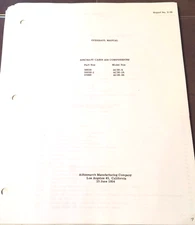 Airesearch Cabin Air Compressor 56650, 56650-1. 57990 Overhaul Manual