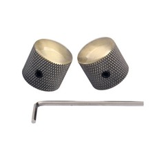 2Pcs Electric Guitar And Bass Tone And Volume Metal Electronic Control Knobs