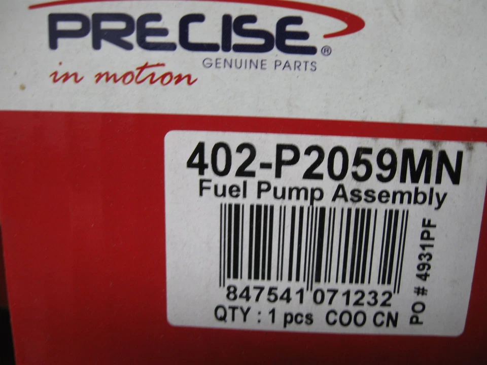 Precise 402-P2059MN Fuel Pump for Ford Bronco F-150 F-250 F-350 4.9 5.0 5.8 7.5 Foto 3 de 3
