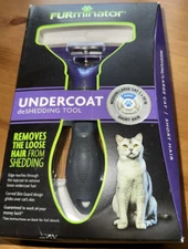 FURminator Undercoat deShedding Tool for Medium/Large Cat Short Hair