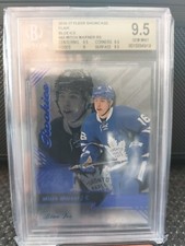 2016-17 Mitch Marner Bgs 9.5 💎 MINT /199 Fleer Flair Showcase Blue Ice 🔥🥵 SSP