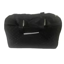 Duffle Bag Two Toned Gym Travel Bag (Black Gray) Strap Carry Carryon Sports