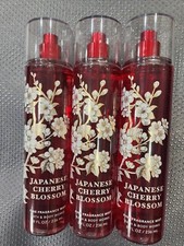 3 BATH  BODY WORKS JAPANESE CHERRY BLOSSOM FINE FRAGRANCE MIST 8 FL OZ EACH