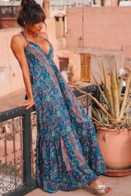 baby blue long sleeve dress Safiyaa - Ginevra Pale Blue Long Dress FR40 - US8