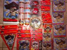 Lot of PIRATE BOUNTY Party Supplies UNIQUE Tablecovers, Napkins, Cups More NEW