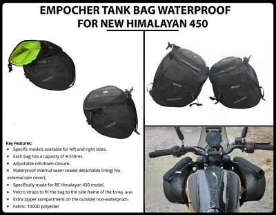 ''EMPOCHER TANK BAG WATERPROOF'' Fit For Royal Enfield New Himalayan 450