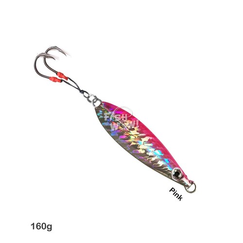 Plantilla de pesca vertical de caída de metal plana de 160 g 5,6 oz 4 ganchos de asistencia 5 colores - Imagen 6 de 7