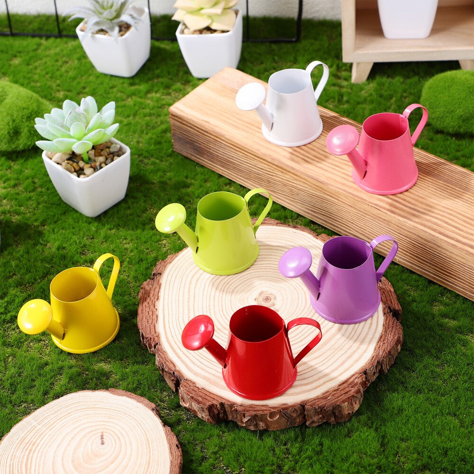 6PCS Mini Watering Cans Party Favors Small for Indoor Plants Kettle